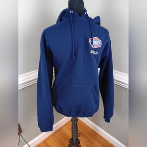 Blue hoodie sweatshirt